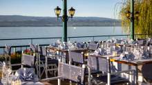 Terrasse du Restaurant Bord du Lac Leman, Hôtel Restaurant du Port