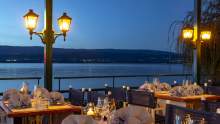Terrasse du Restaurant Bord du Lac Leman, Hôtel Restaurant du Port