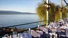 Terrasse du Restaurant Bord du Lac Leman, Hôtel Restaurant du Port